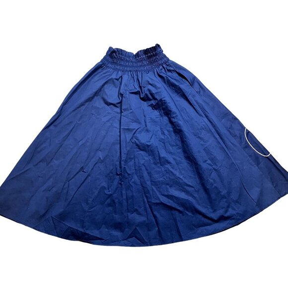 Parker Wen Blue Embroidered Maxi Skirt Size M - Picture 6 of 8